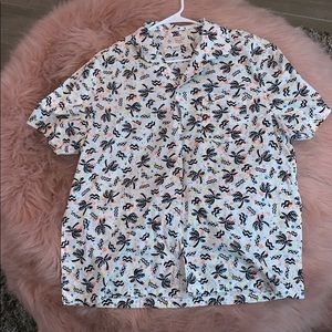 button down vintage hawaiian tee